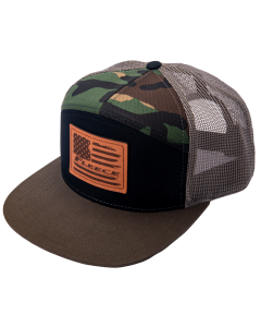 Fleece Performance Camo 7-panel Flag Hat