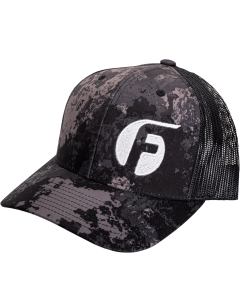Fleece Performance Snap Back Hat - Veil Camo with Silver Fleece Logo