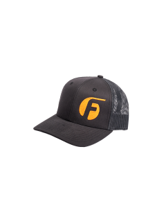 Fleece Performance Youth Snap Back Hat - Black with Orange Fleece Logo