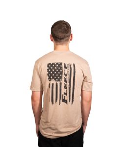 Fleece Performance Flag T-Shirt (Desert Tan)