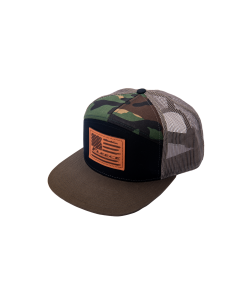 Fleece Performance Camo 7-panel Flag Hat