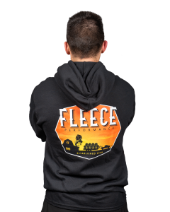 Fleece Performance "On The Farm" Black Zip-Up Hoodie