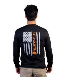 Fleece Performance Long Sleeve Flag Shirt