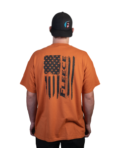 Fleece Performance Flag T-Shirt (Orange)
