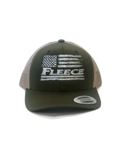 Green and Silver Flag Snapback Hat