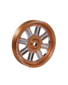 Spoke Design Cummins Dual Pump Pulley (Orange)