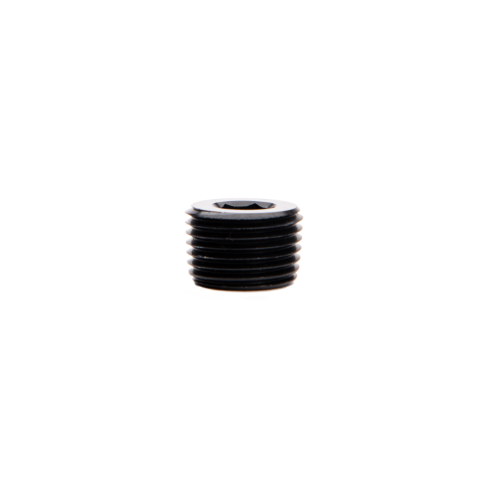 3/8 NPT Aluminum Pipe Plug - Allen Socket Silver Finish For Hot Rod, IMCA, NHRA & Street Rods 8 thumbnail image
