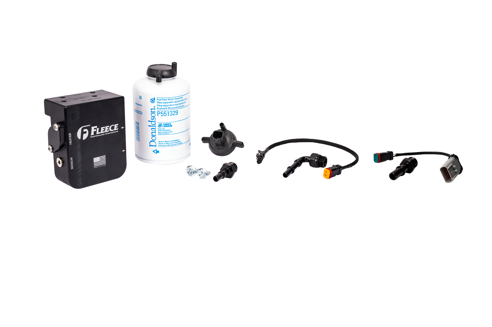 Fleece Performance Fleece Performance 13-24 Dodge 2500/3500 Cummins 6.7L Under Bed Fuel Filter Assembly for 2013-2024 Ram 2500/3500 (6.7L Cummins I6, 6.7L Cummins I6 (Standard Output), 6.7L Cummins I6 (High Output))